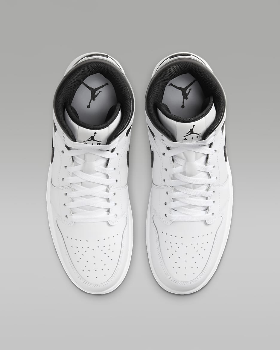 Nike air jordan 1 mid men's white shop